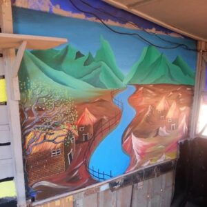 Mural painting of a Landscape